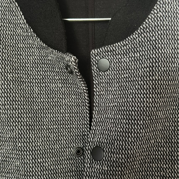 Club Monaco Grey tweed bomber jacket - Picture 4 of 5